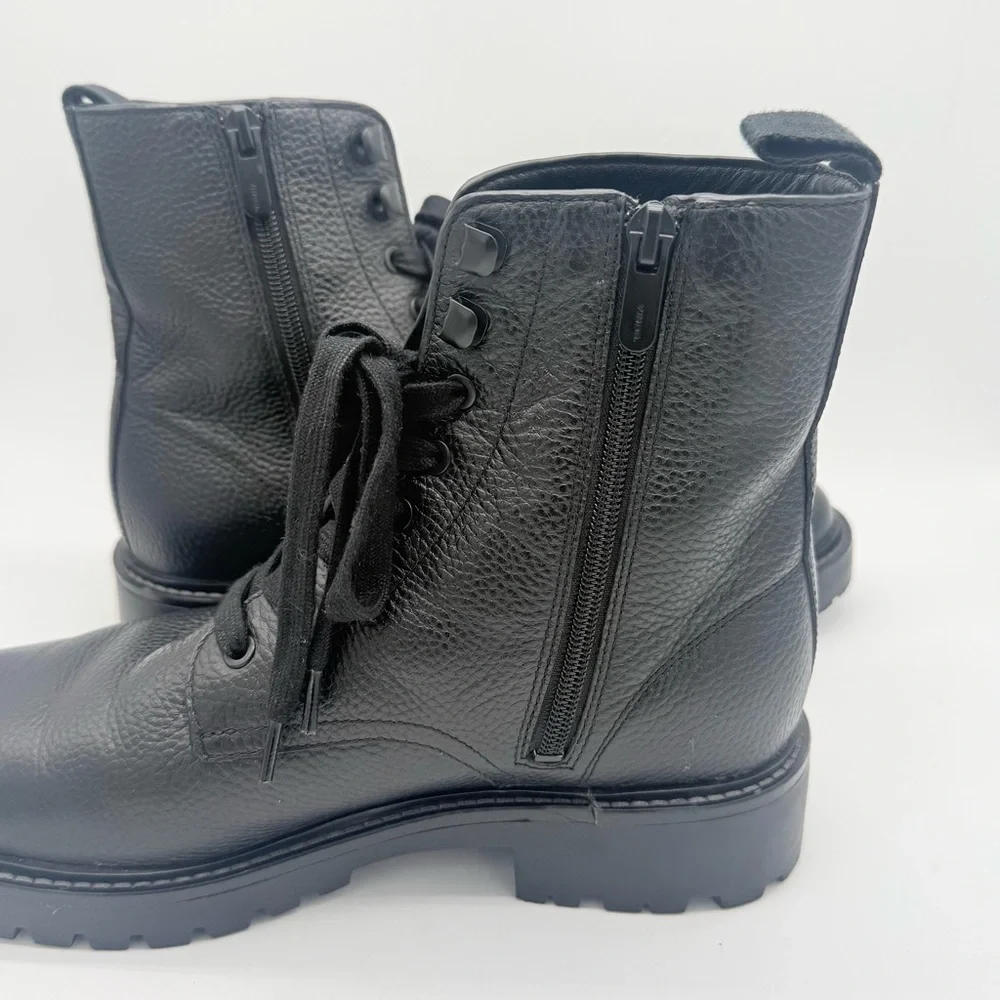 Vince Men's Dominic Black Combat Boots - Picture 13 of 16
